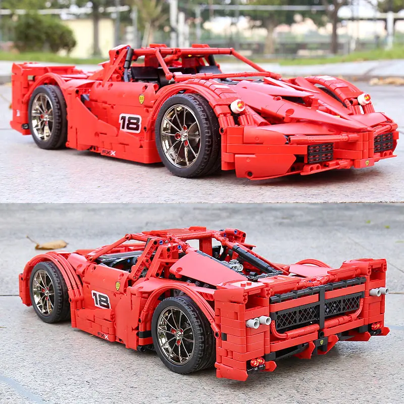 Yeshin 13085 автомобиль с функцией двигателя 1:8 красный FXX набор гоночных спортивных