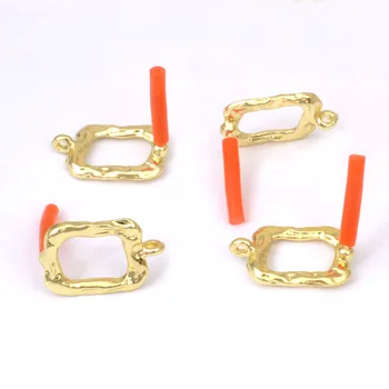 

19*13mm Zinc Alloy Hollow Out Golden Metal Square Base Earrings Connector For DIY Fashion Earrings Making Jewelry