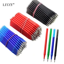 10 шт стираемая гелевая ручка, заправка 0,5 мм, черные/синие/красные чернила, пули, стираемая ручка, заправка, канцелярские принадлежности для офиса и школы