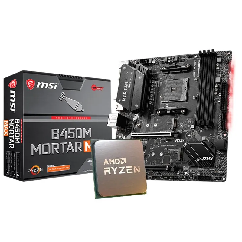 Процессор AMD Ryzen 5 3600 R5 + Материнская плата MSI B450M раствор макс. материнская с