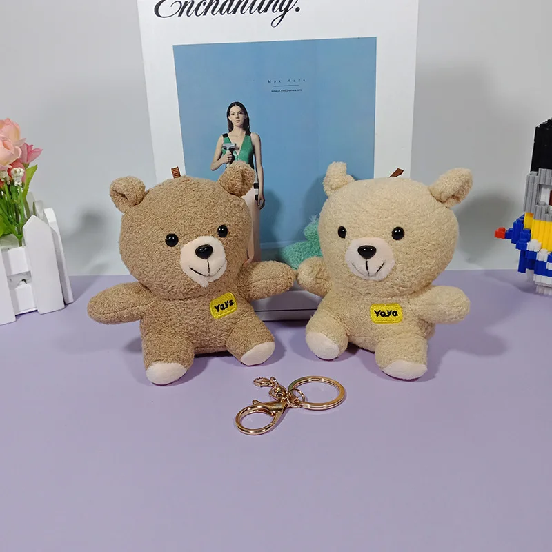 Yaya bear stuffed toys doll, 11CM Stuffed Plush TOY DOLL with keyring birthday gift, wedding gift, Christmas gift
