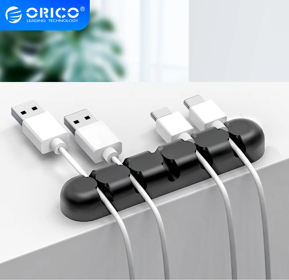 ORICO Кабельный органайзер силиконовый usb кабель для намотки рабочего стола