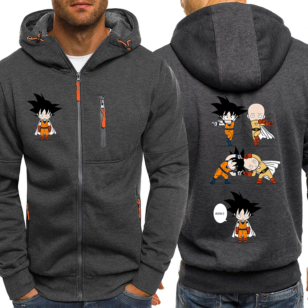 ONE PUNCH MAN Hoodies Men Dragon Ball Japanese Anime Sweatshirt Male Funny Streetwear Mens Hoodie Jacket Sportswear Hoody