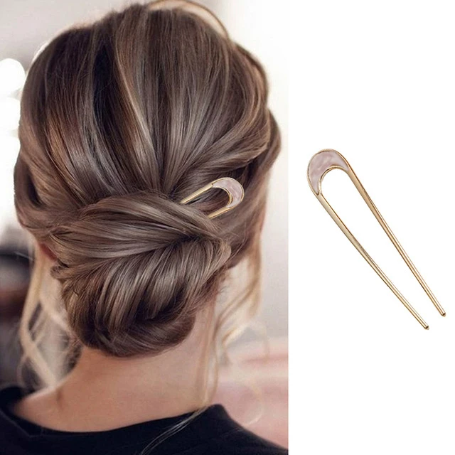 designer hair clips Hairpin U-shaped Clip Stick Bun Maker Girls DIY Hair Twist Styling Tool Hair Band Hairstyle Accessories Women butterfly hair clips Hair Accessories