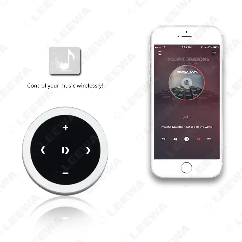 LEEWA Latest Smart Bluetooth Steering Wheel Remote Control Support Music  Play SIRI Camera Selfie For IOS Android Portable Device|Cables, Adapters &  Sockets| - AliExpress