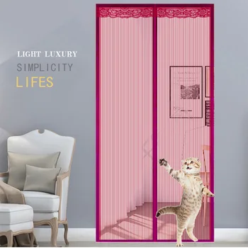 

2020 High Quality New Strong FISHING CORD Material Hands-free Magnetic mosquito net door net Anti fly insect mosquito screen