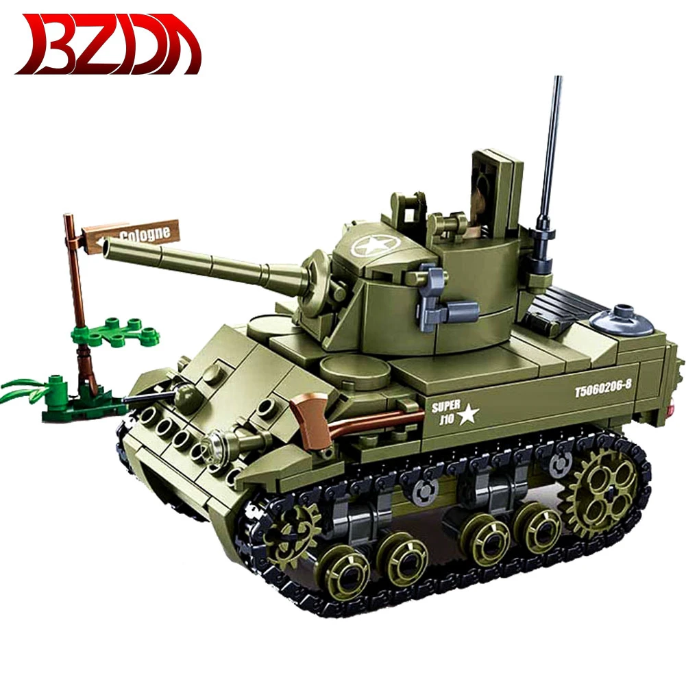 BZDA WW2 Military Series M5 Stuart Light Tank Building Blocks Light Tank Model Bricks Soldiers Force Kids Boys Toys Gifts|Blocks| - AliExpress