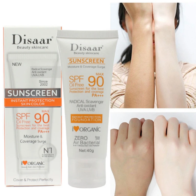 Солнцезащитный крем Disaar Spf 90 ++ увлажняющий защищающий кожу солнцезащитный уход