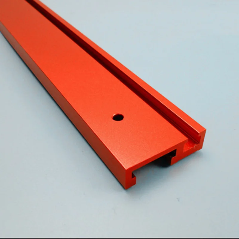 600mm Standard Aluminium T-track 45mm Width with Self Adhesive Metric Scale pole slider table saw miter fence woodworking tools