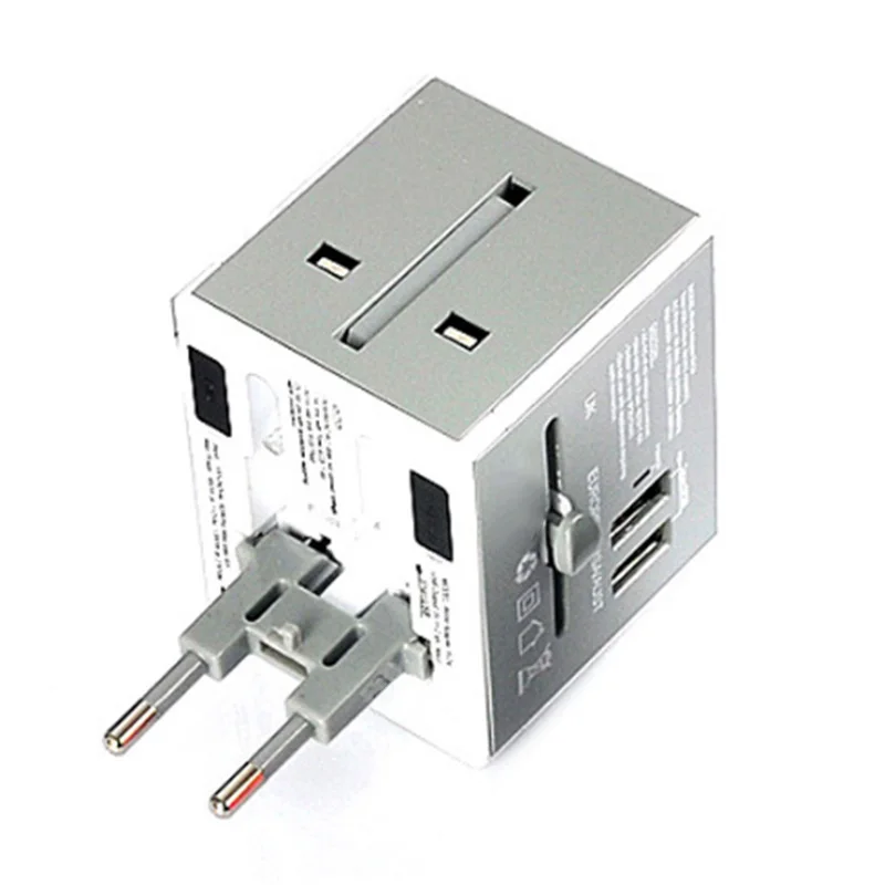 Universal AC Power Socket Plug Travel Charger Global Multi-Functional Adapter Plug Dual USB Travel Charger Converter
Universal AC Power Socket Plug Travel Charger Global Multi-Functional Adapter Plug Dual USB Travel Charger Converter