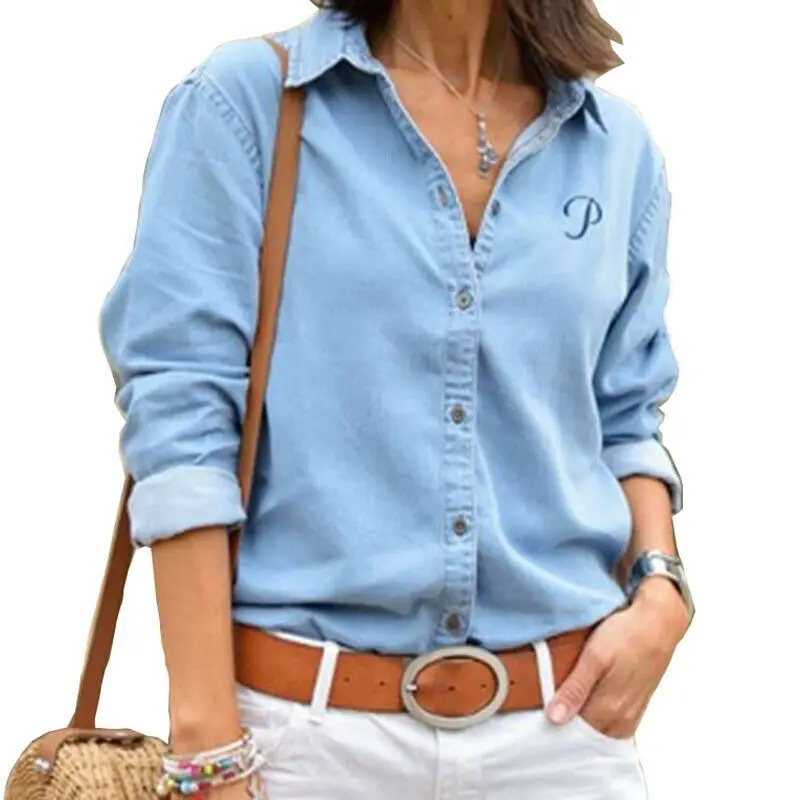 soft denim shirt womens