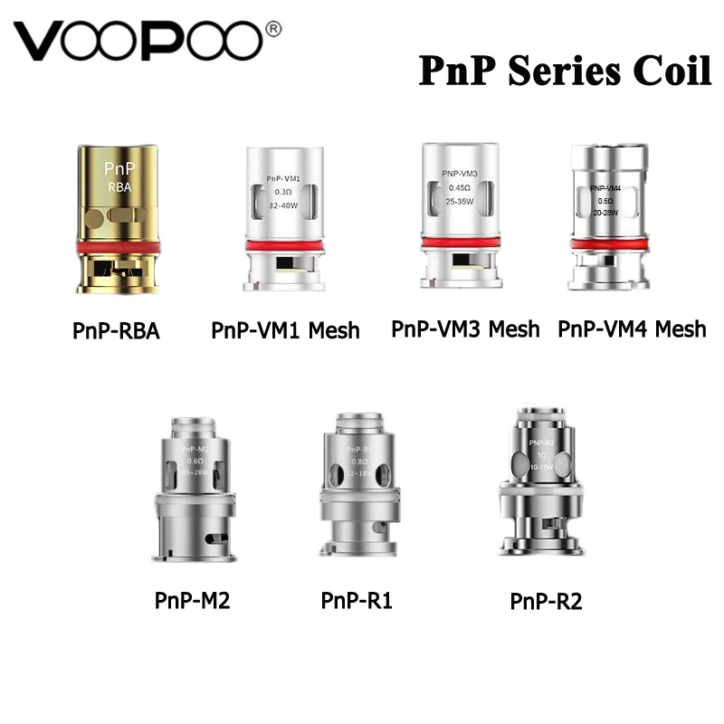 VOOPOO PnP катушки с самонастраиваемым устройством РБА M2 R1 C1 M1 R2 Pnp-M1 сетки PnP-VM1 PnP-VM3