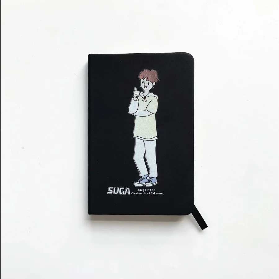 suga 10 шт./партия KPOP Jin RM Jimin V suga jungkook jhope мультяшный блокнот дневник Pocketbook игрушка в подарок - Цвет: suga