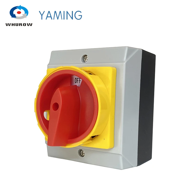 Yaming-isolator Switch Locking Cadeado Fixo Rotativo com Gabinete Impermeável On-off Fases Posições On-off Ymd1132d 3p 32a 690v