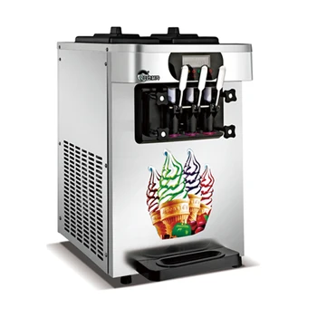 

22L-26L/H Three Flavors Soft Ice Cream Machine Commercial Ice Cream Maker 110V/ 220V XQ-22X
