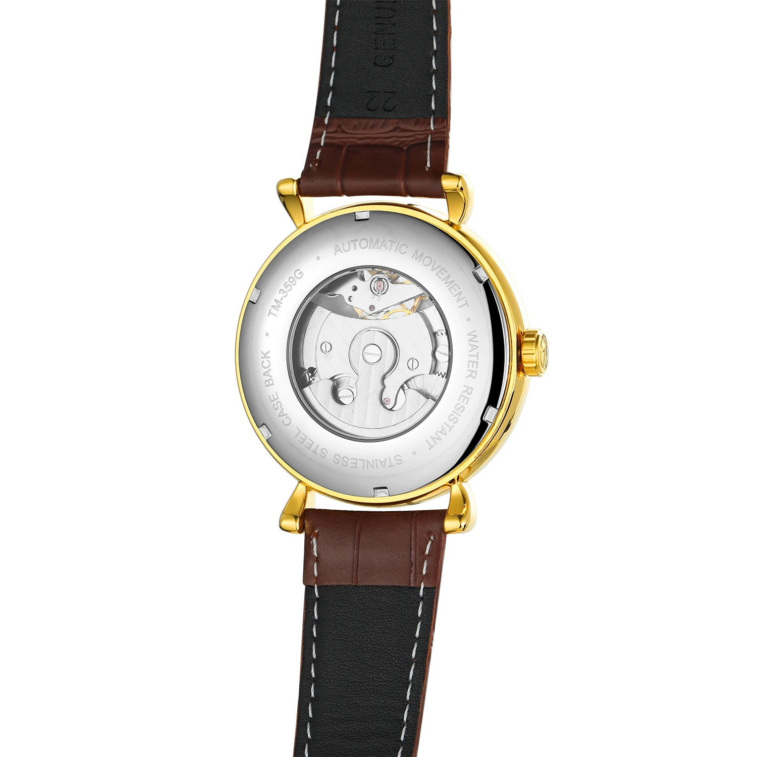 Forsining men leisure simple hollow tourbillon mechanical movement automatic mechanical watch wrist band watch