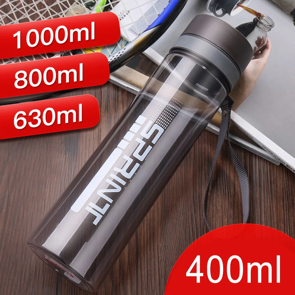 

800/1000ml Large Capacity Sports Water Bottles Portable Plastic Outdoor Camping Picnic Bicycle Cycling Climbing Drinking Bottles
