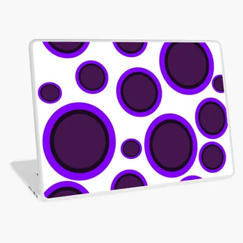 

purple polkas pop art design laptop sticker laptop skin 12 13 14 15 17 inch for MacBook HP Acer Dell ASUS Lenovo Xiaomi