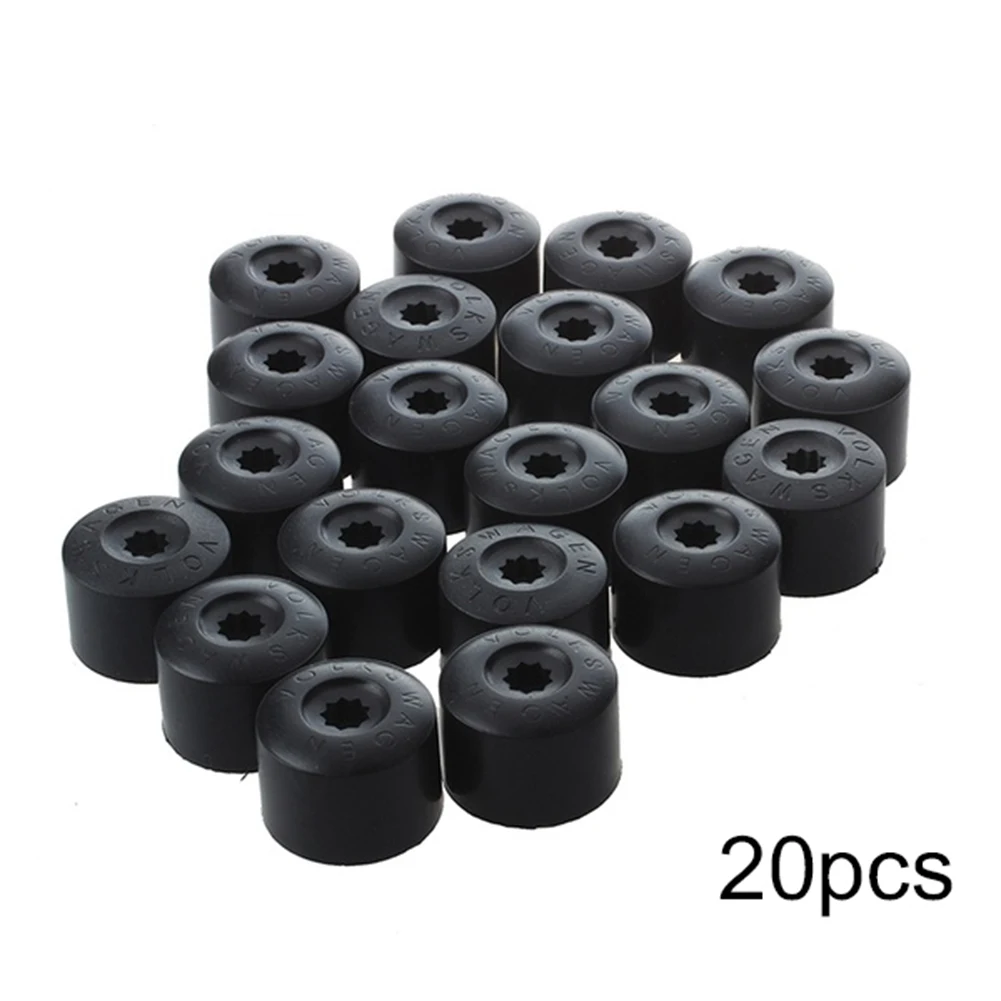 20Pcs 17mm Car Screw Cover Hub Nut Caps for New Golf 6 Bora Sagitar Magotan Wheel Screw Cap