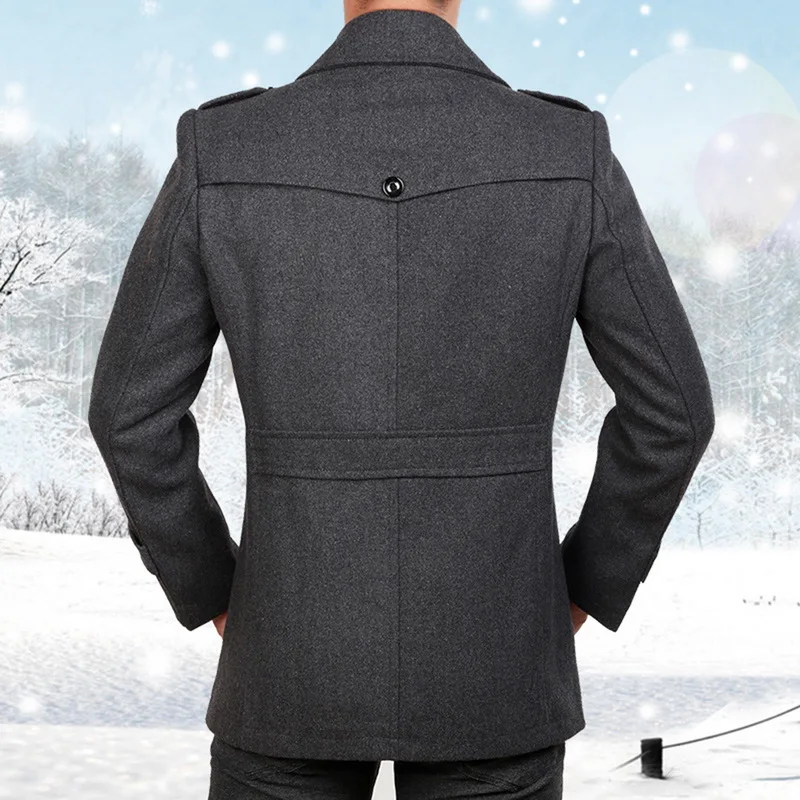 Флисовая Мужская осенняя куртка с карманами, зимняя мужская куртка с двойным воротником, серый, черный цвет, большой размер 4XL, мужское теплое пальто