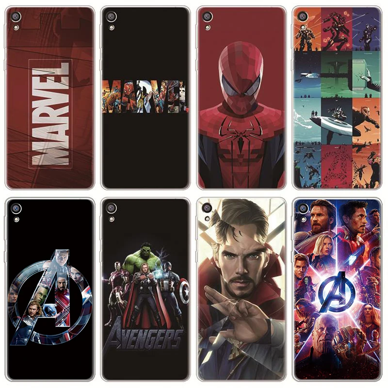 

Soft TPU Cases For Sony Xperia XZ3 XZ XZ2 XA E5 X Ultra Plus Compact Marvel Avengers Heroes For Sony Xperia XA1 10 Case Coque