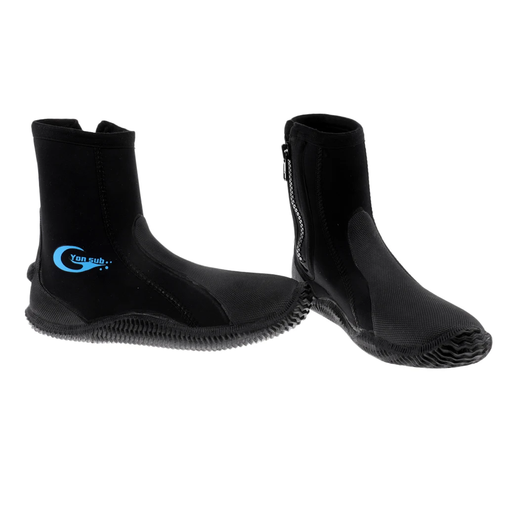 5mm Neoprene Scuba Diving Boots Water Shoes Anti-skid High Upper Warm Boots Surfing Winter Swim Kayak Spearfishing Wetsuit 