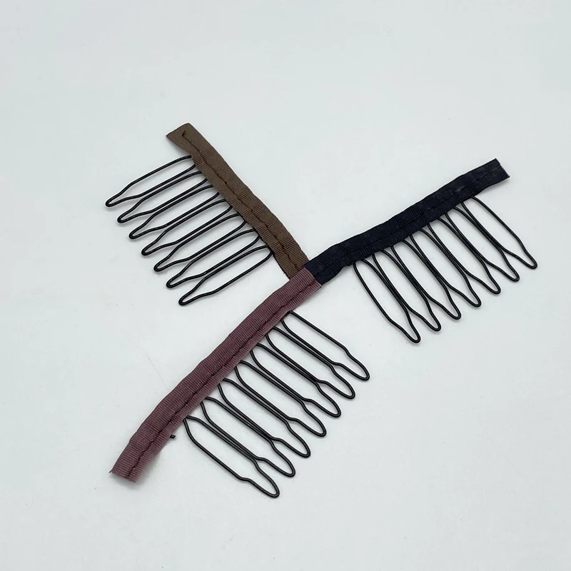 Xuxisowo 30 Pcs wig clips wig comb wig combs to secure wig 7-teeth Wig  combs for Making Wig Caps clips for wigs combs for wigs (60 pieces, Mixed)