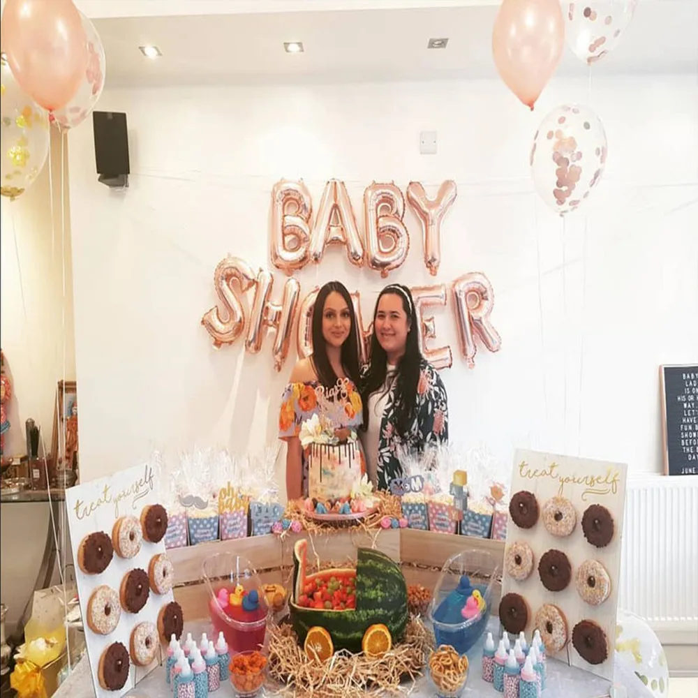 Воздушные шары с надписью Oh Baby 16 дюймов фольгой для мальчиков и девочек товары