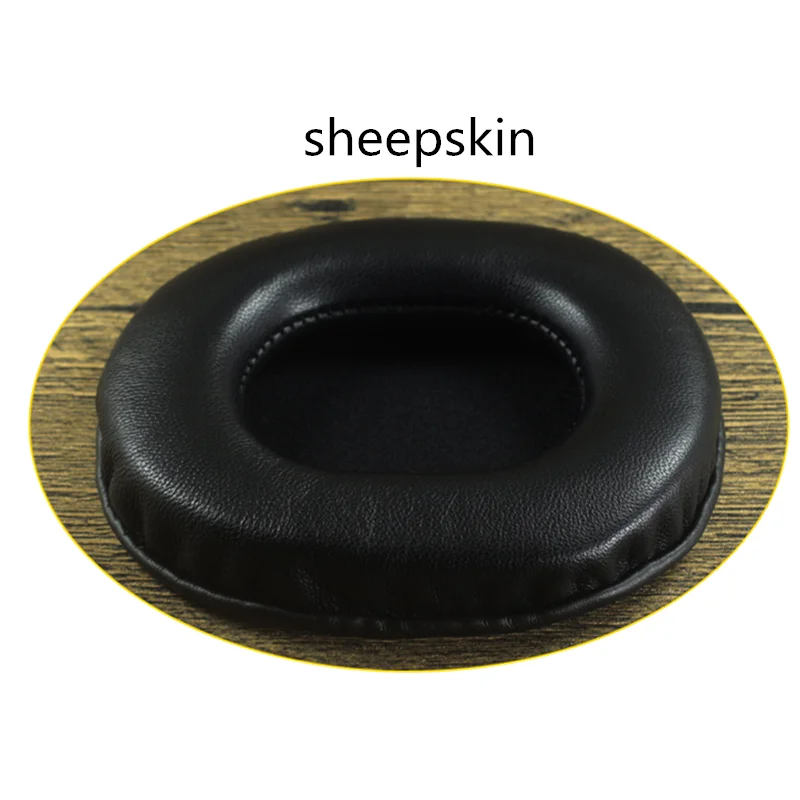 Sheepskin Ear Pads Oval 100 X 85MM for Sony FOR Audio Technica ATH M20 M30 M40 M50 M50X M70X MSR7 and More Large Headphone