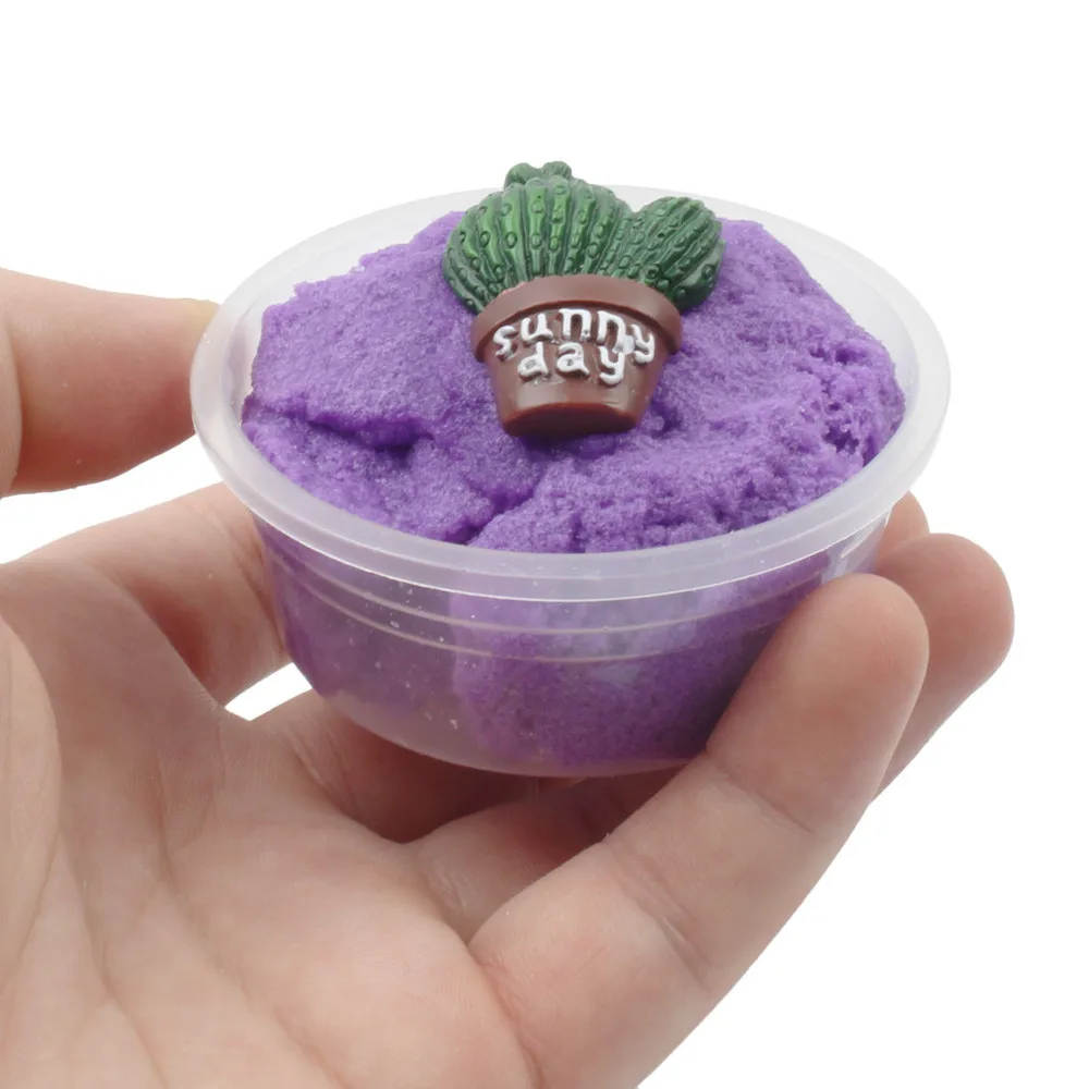 Colorful Mixing Cloud Cotton Candy Slime Fluffy Polymer Anti Stress Slime Sludge Cotton Mud Toy Toys For Children #A