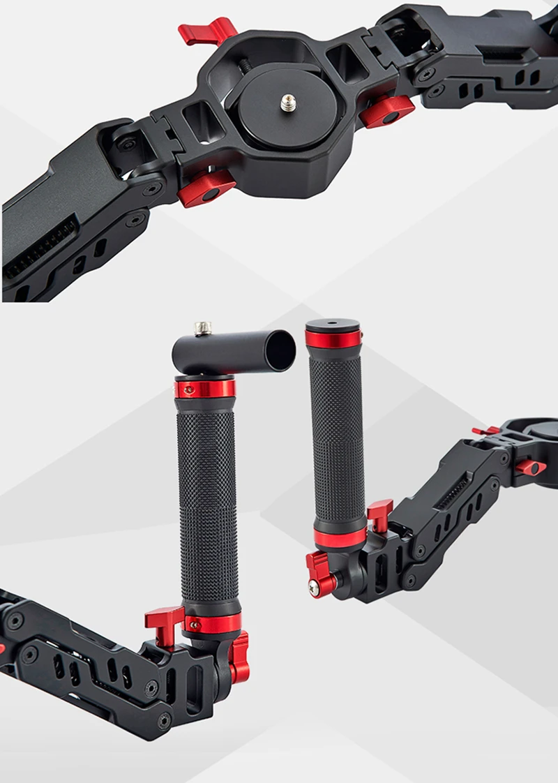 Карданный Z-Axis пружинный двойной ручкой ручной комплект для руля для DJI Ronin S Zhiyun Crane 2/V2/Plus Feiyu ak4000 2000 MOZA Air 2