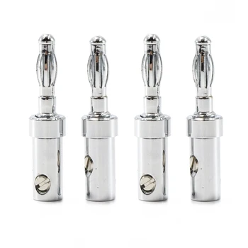 

Hi End BA1429 Rhodium plated spring Banana plug for DIY speaker cable without logo,Banana Plug Speaker Cable Wire Connector