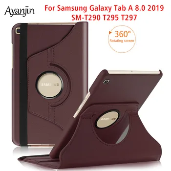 

360 Degree Rotation Litchi Case For Samsung Galaxy Tab A 8.0 SM-T290 T295 T297 Leather Stand Cover For Galaxy Tab A 8 2019 Case