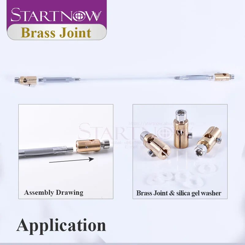 Brass Joint Inner Dia. 5mm 6mm Electrode End Chuck Xenon Krypton Lamp 1064nm YAG Fiber Laser Machine Spares