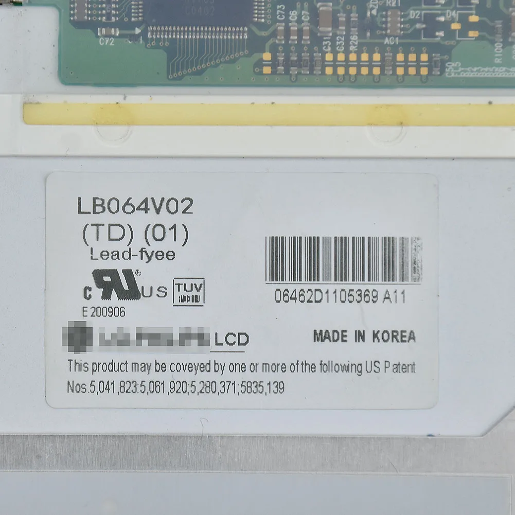 LG.Philips LCD 6.4 인치 LB064V02-TD01 LCD 스크린 디스플레이 패널