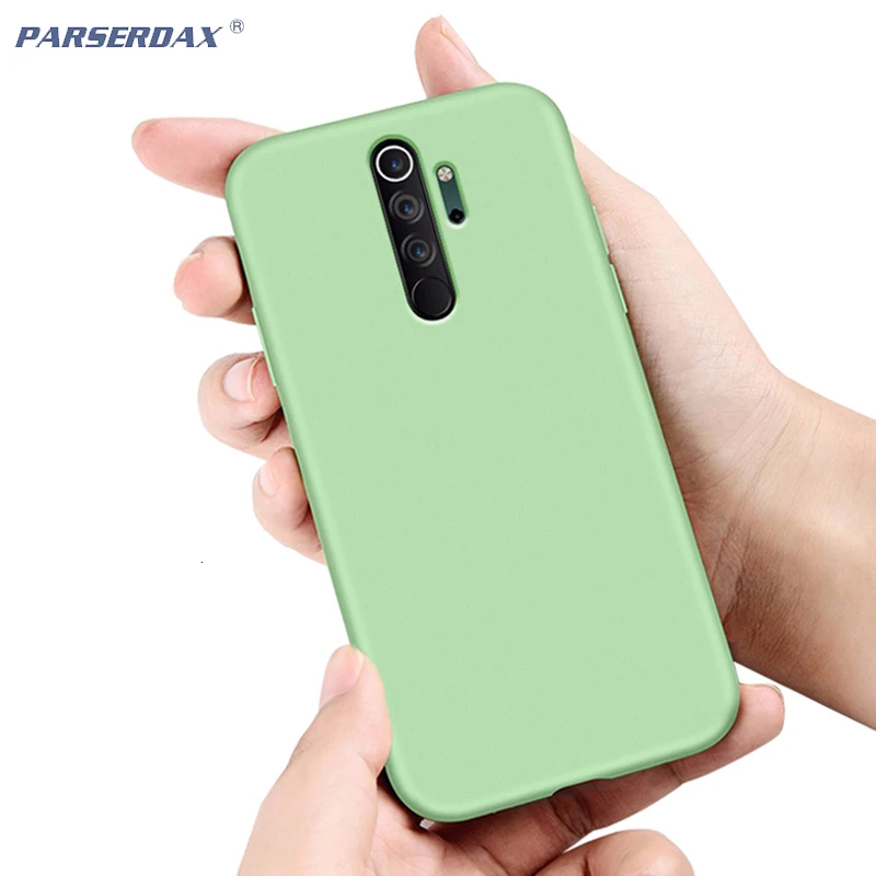 Luxury Liquid Silicone Case For Xiaomi Redmi Note 8 Pro 7 7A 6 6A K20 Go Microfiber Cloth Lining Cushion Protective Cover |
