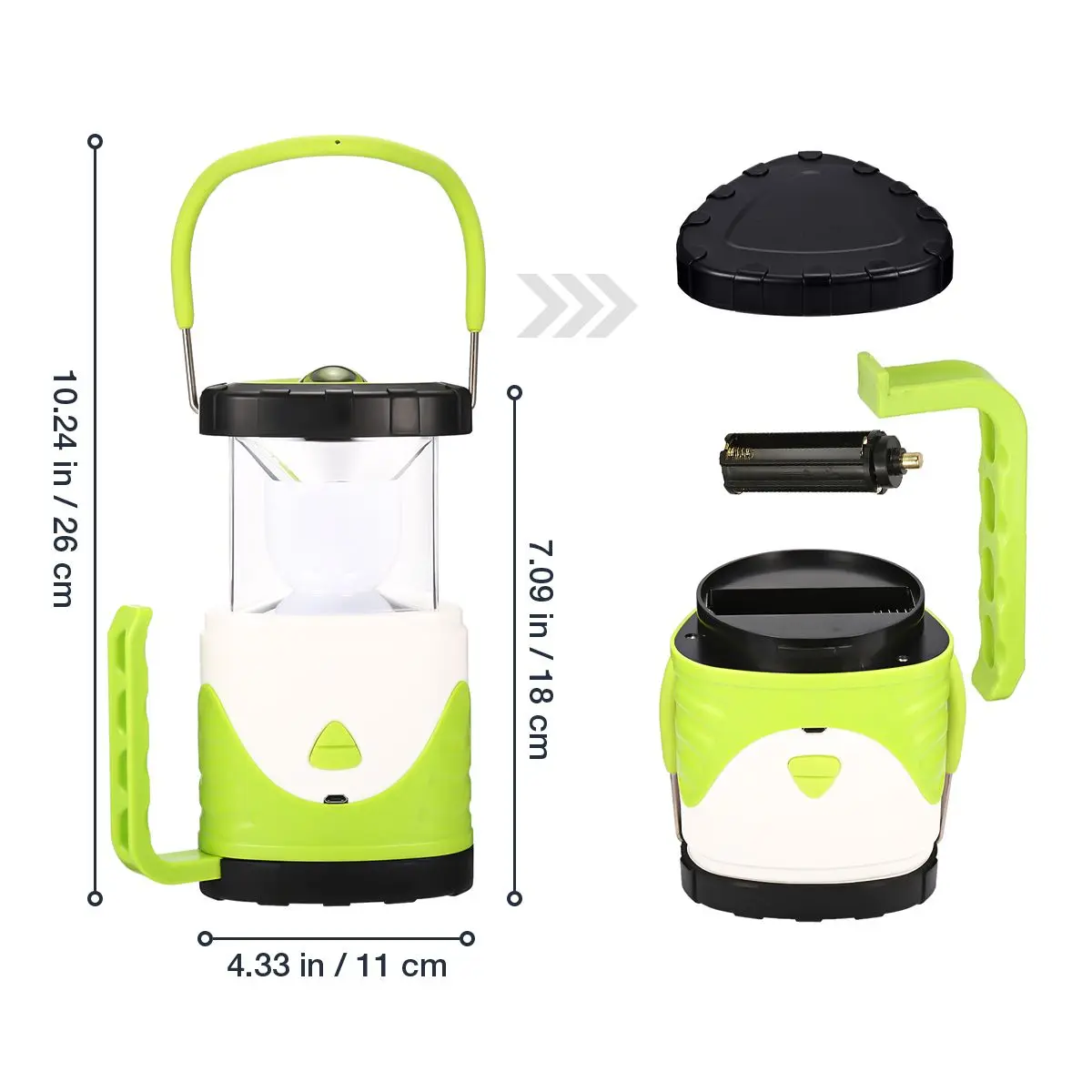 Portable USB Rechargeable Collapsible LED Camping Lanterns Flashlight /Ambient Light /Rescue Light 7 Colorful Changing Light