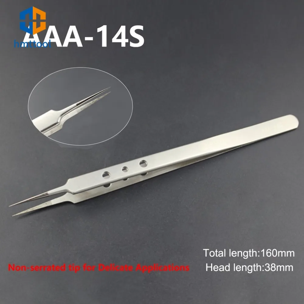 AAA-12S / 14S / 15S SFDER Stainless Steel Precision Hard Tweezers Set For Cell Phone Mainboard Repair Tools
