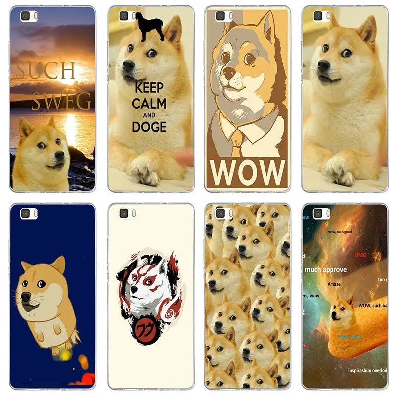 Beautiful Doge MEME Soft Phone Cases TPU Silicon for Huawei Y3 Y5 Y6 Y7 Y9 P20 Mate 8 9 10 20 Pro Prime Lite 2018 2019 | Мобильные