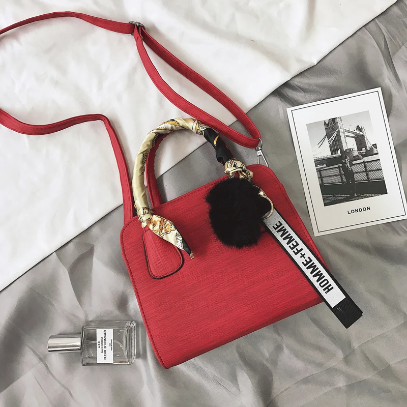 SWDF роскошные сумки дизайнерский бренд сумки на плечо меховые шаровые женские SAC основной леди карамельный бант шарф женские сумки трендовая сумка - Цвет: Burgundy