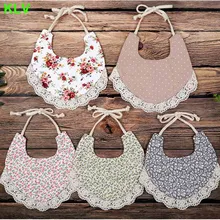 Слюнявчик для мальчика и девочки преддошкольного возраста, двусторонний хлопковый льняной Слюнявчик с кисточками, слюнявчик