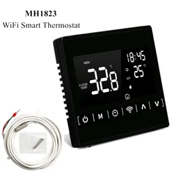 Smart Thermostat WiFi Temperature Controller All Touch Screen Thermoregulator Floor Heating Room For Electric Gas Heating Voice