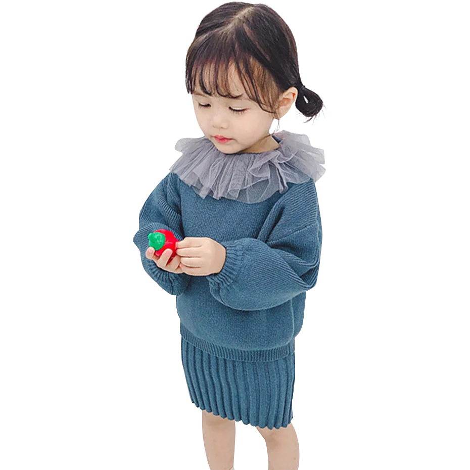 Baby Girl Clothes Mesh Neck Girls Clothing Sweater Knitted Skirt baby-girl-clothes-mesh-neck-girls-clothing-sweater-knitted-skirt