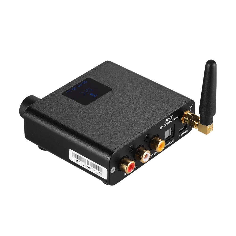 

S.M.S.L B1 Stereo Audio Decoder CSR BT 4.2 Receiver DAC Support APT-X Transmission And NFC Black