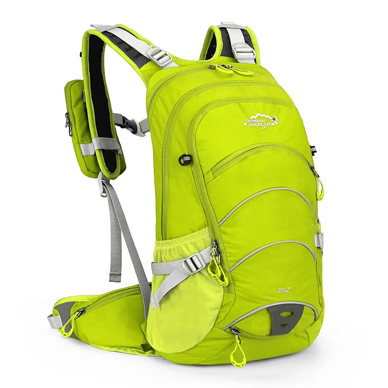 20L водонепроницаемый велосипедный рюкзак вентиляция велоспорт альпинизм путешествия бег портативный рюкзак Спорт на открытом воздухе Водные сумки - Цвет: Зеленый