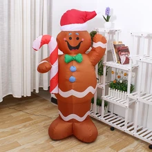 Многоразовые 1,5 м Рождественский светодиодный надувная модель снеговик КУКЛА МЕТЛА покрытие Рождественские украшения перевязочные материалы+ веер