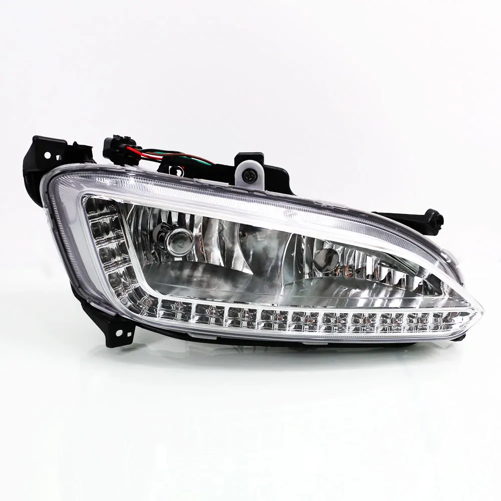 Дневные ходовые огни светильник DRL для Hyundai Santa Fe 2013 2014 2015 левой и правой стороны