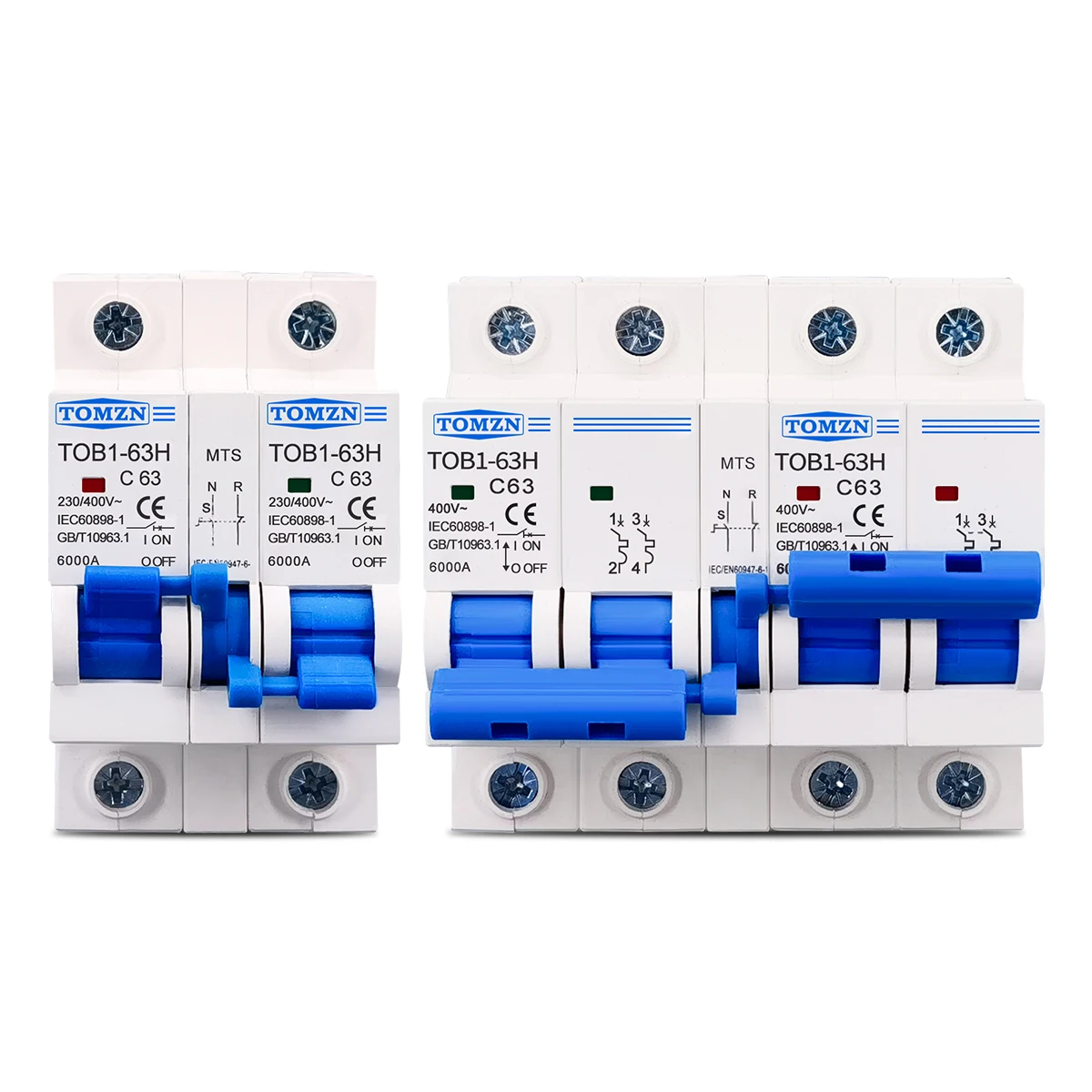 MTS Dual power Manual transfer switch Circuit breaker MCB 50HZ