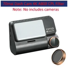 xiaomi for original 70 mai Dash Cam 4K A800 gold CPL Polarizing Glas CPL Filter For 70 mai A800S Circular Polarizer Glass