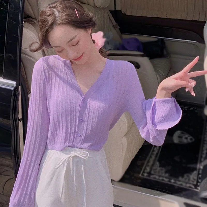 cardigan small cape women Sunscreen short design all-match air conditioning shirt sunscreen knitted short jacket thin female